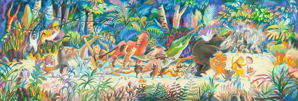Puzzle Gallery Groupe de musique des bois 200 pièces - Djeco